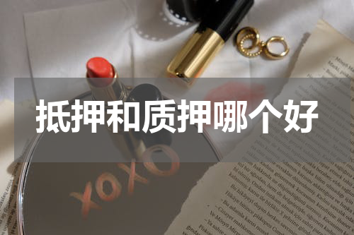 抵押和质押哪个好