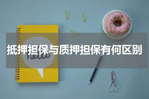 抵押担保与质押担保有何区别