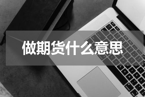 做期货什么意思