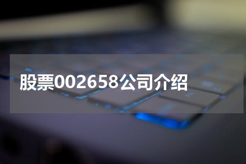 股票002658公司介绍