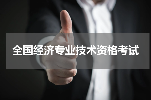 全国经济专业技术资格考试