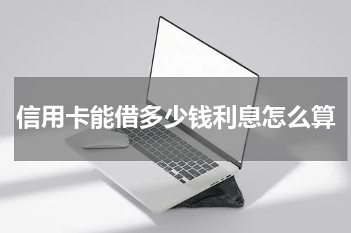 信用卡能借多少钱利息怎么算