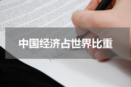 中国经济占世界比重