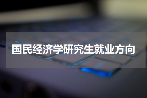 国民经济学研究生就业方向