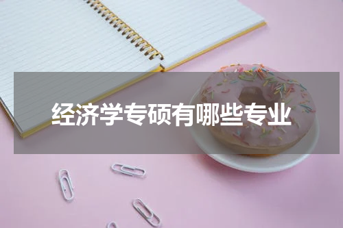 经济学专硕有哪些专业