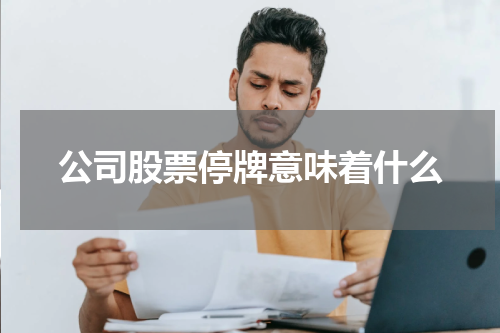 公司股票停牌意味着什么