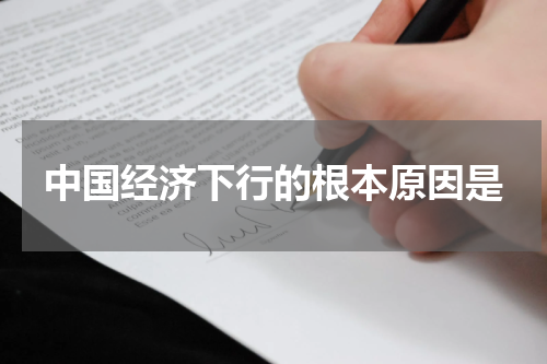 中国经济下行的根本原因是