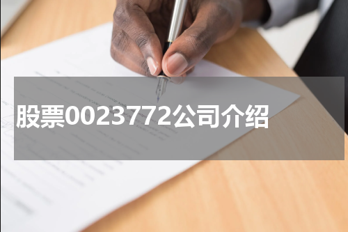 股票0023772公司介绍