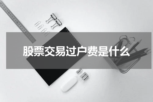 股票交易过户费是什么