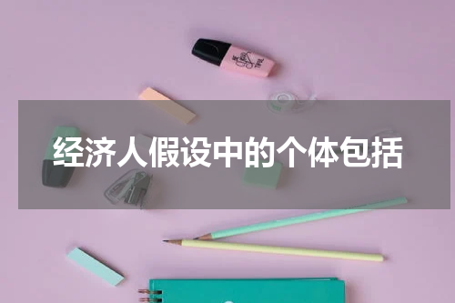 经济人假设中的个体包括