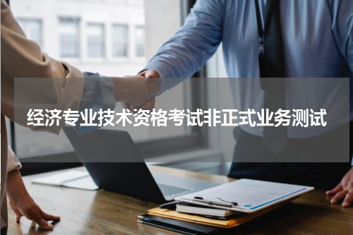 经济专业技术资格考试非正式业务测试
