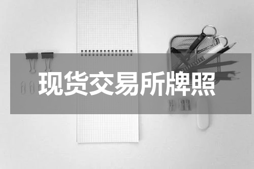 现货交易所牌照