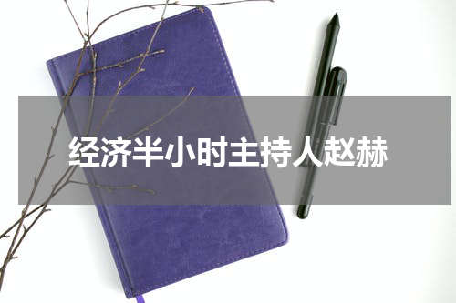 经济半小时主持人赵赫