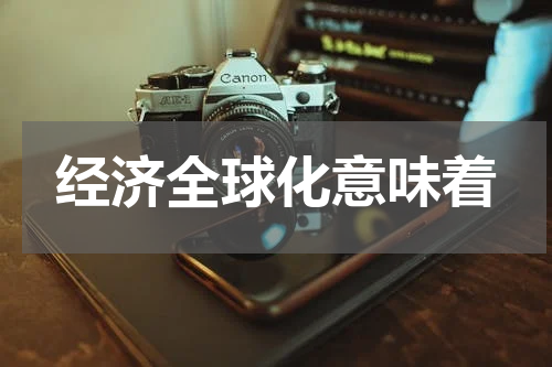 经济全球化意味着