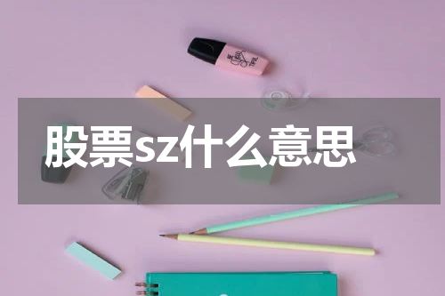 股票sz什么意思