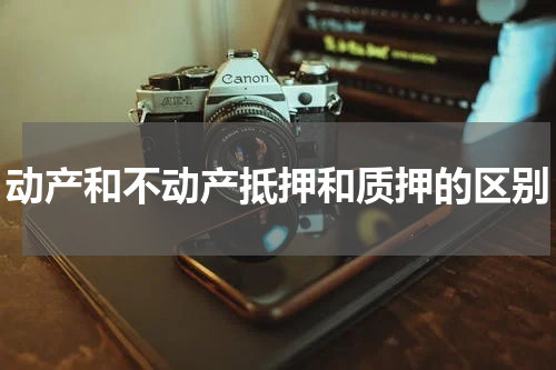 动产和不动产抵押和质押的区别