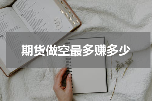 期货做空最多赚多少