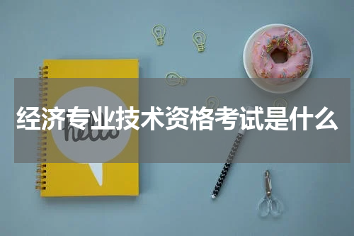 经济专业技术资格考试是什么