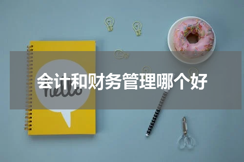 会计和财务管理哪个好