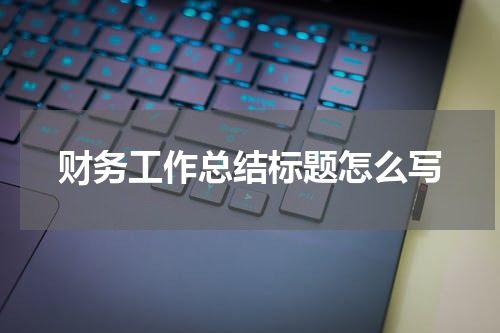 财务工作总结标题怎么写