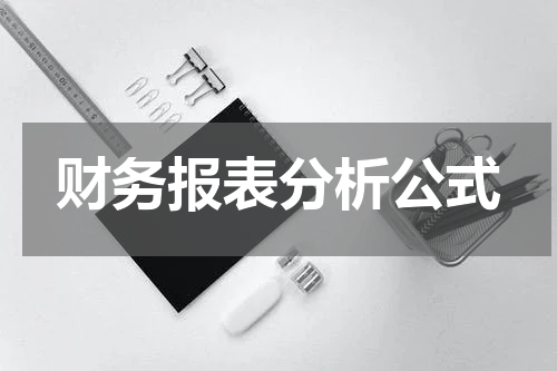 财务报表分析公式