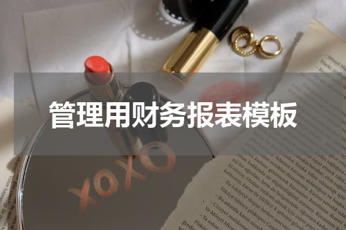 管理用财务报表模板