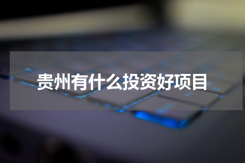 贵州有什么投资好项目