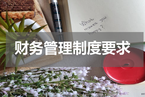 财务管理制度要求