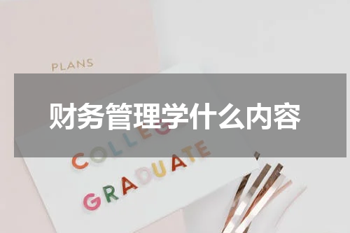 财务管理学什么内容