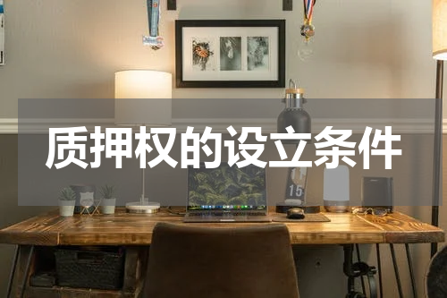 质押权的设立条件