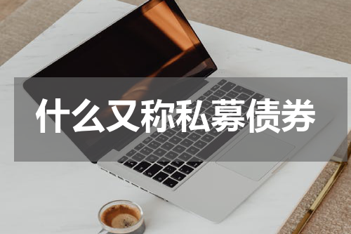 什么又称私募债券