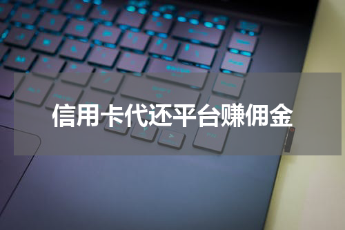 信用卡代还平台赚佣金