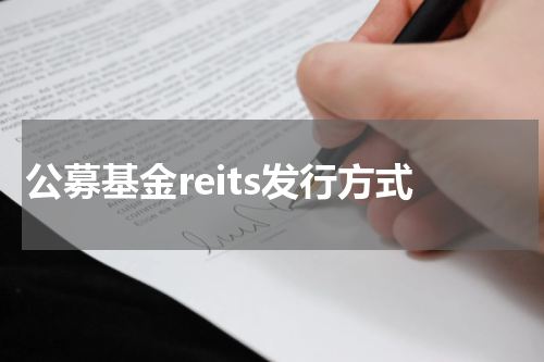 公募基金reits发行方式