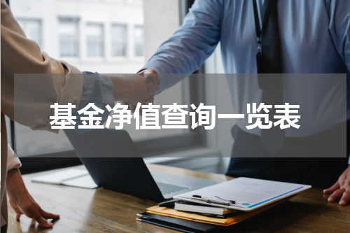 基金净值查询一览表