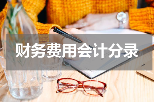 财务费用会计分录