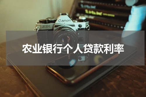 农业银行个人贷款利率