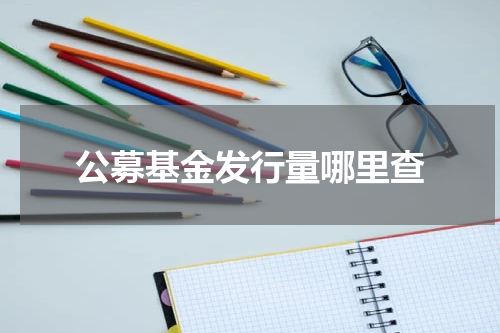 公募基金发行量哪里查