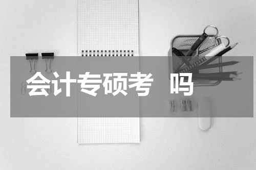 会计专硕考  吗