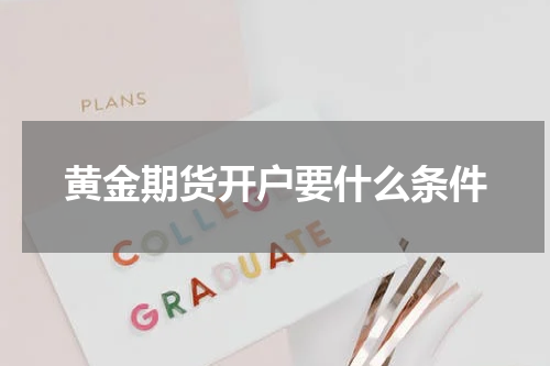 黄金期货开户要什么条件