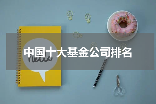 中国十大基金公司排名