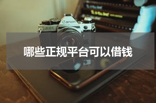 哪些正规平台可以借钱