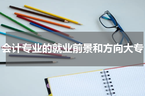 会计专业的就业前景和方向大专
