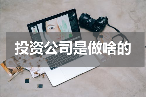投资公司是做啥的