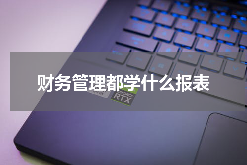 财务管理都学什么报表