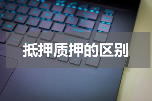 抵押质押的区别