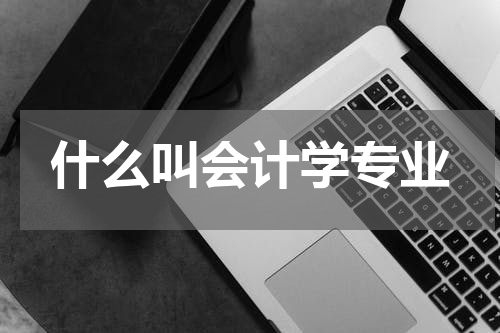 什么叫会计学专业