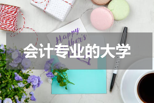 会计专业的大学