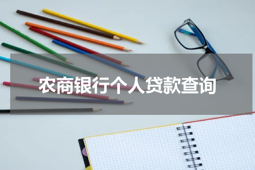 农商银行个人贷款查询