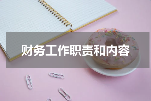 财务工作职责和内容