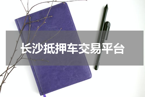 长沙抵押车交易平台
